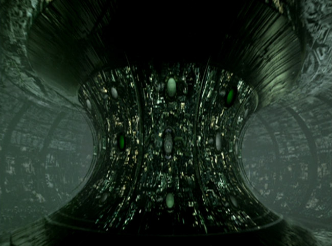 Starship internal Borg Sphere